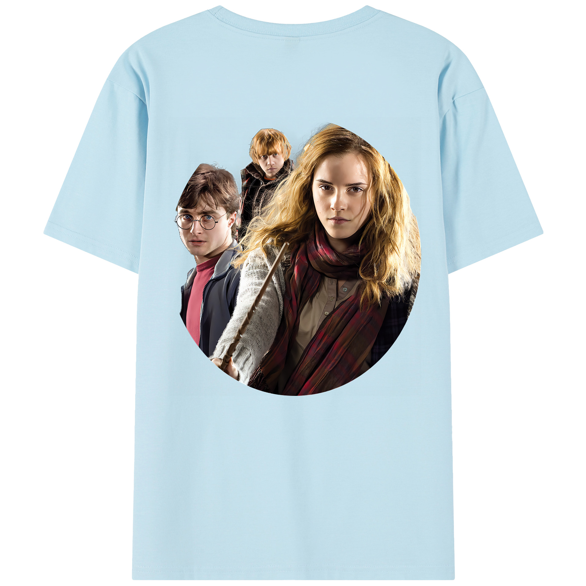 （画像用） Harry Potter ハリー・ポッターシリーズ 綿100％半袖Tシャツ（背面プリント）